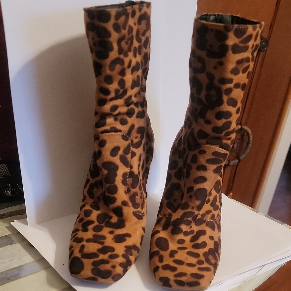Leopard Print Women's Boots